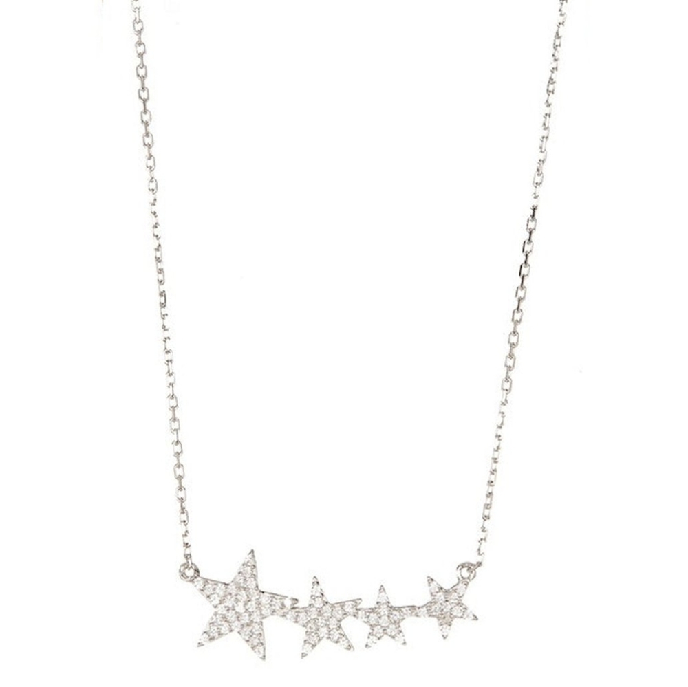 ADORNIA Sterling Silver Swarovski Shooting Star Crystal Necklace BRAND NEW